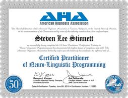 Certified Practitioner of Neuro-Linguistic Programming